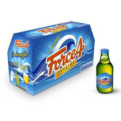 Force 4 Bière panaché moins de 1% vol d'alcool, 10x25cl