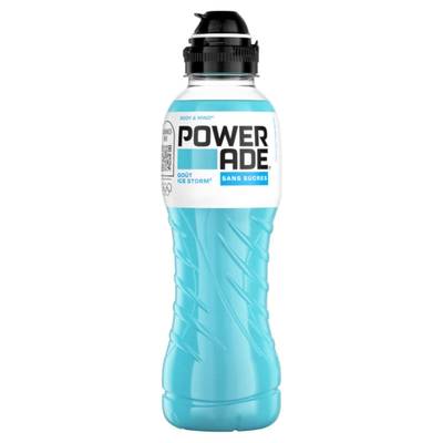 Powerade Boisson énergétique Goût Ice Storm Sans Sucres, 50cl
