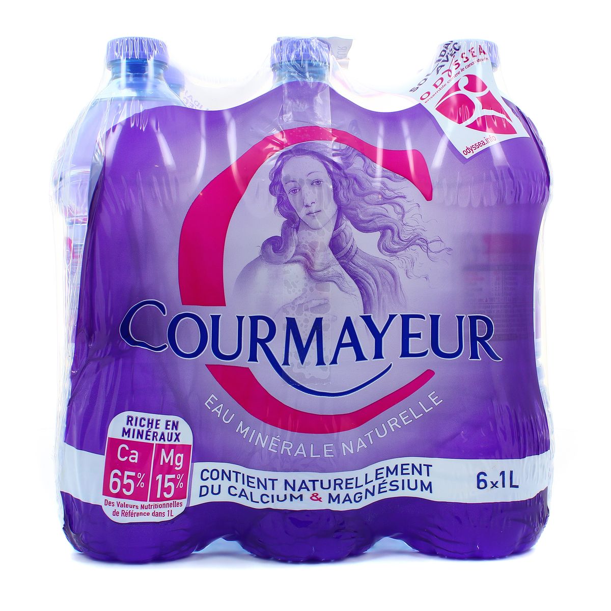 Courmayeur Eau minérale naturelle, 6x1L