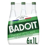 Badoit Eau gazeuse minérale naturelle, finement pétillante, 6x1L