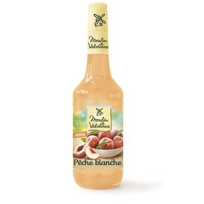 Moulin de Valdonne Sirop de pêche blanche, 70cl