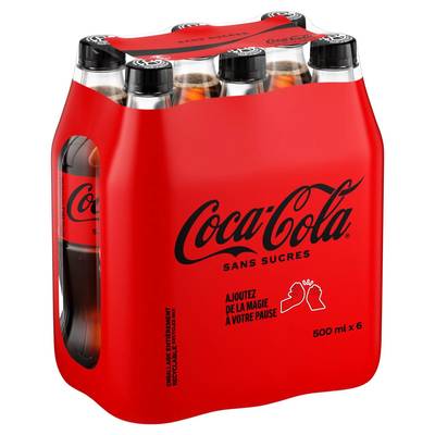 Coca-Cola Coca sans sucre, 6x50cl