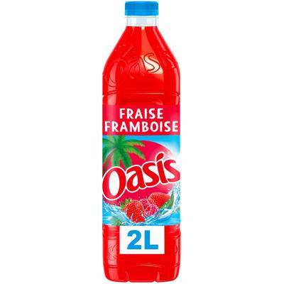Oasis Boisson aux fruits fraise framboise, 2L