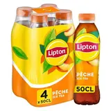 Lipton Thé glacé saveur pêche, 4x50cl