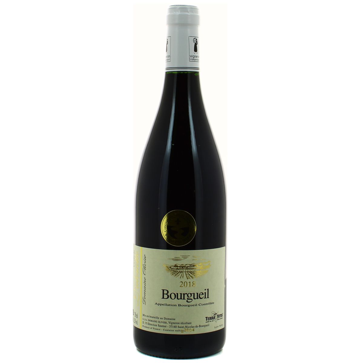 Bourgueil rouge AOC Domaine Olivier, cuvée Alouette, 75cl