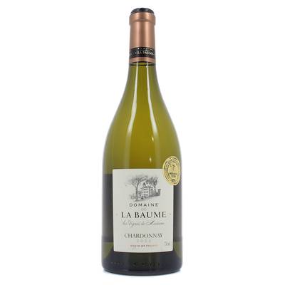 Vin de pays d'Oc Blanc IGP Chardonnay du Domaine de la Baume, 75cl