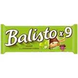 Balisto Barres chocolat noisettes et raisins, 9 barres