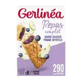 Gerlinéa Barres Fourrées Pommes Myrtilles, 8 barres