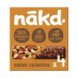 NAKD Barres de céréales Cacahuètes Peanut Delight, 4 barres