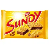 Sundy Barres de céréales nappée de chocolat, 5 barres