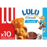 Lu Gâteaux fourrés au chocolat au lait Lulu l'Ourson, 10 gâteaux - 300g