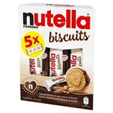 Nutella Biscuits Fourrés Noisettes et Cacao, 5 étuis - 207g