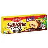 Savane Gâteaux fourrés chocolat Pocket max barr', 7 gâteaux - 210g