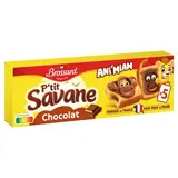 Savane Gâteaux fourré au chocolat P'tit Savane rigolo, 5 gâteaux - 150g