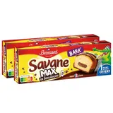 Savane Gâteaux fourrés chocolat Pocket max barr', Lot de 2x7 gâteaux - 210g