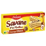 Savane Gâteaux fourrés au chocolat Ptit Moelleux, 5 gâteaux - 135g
