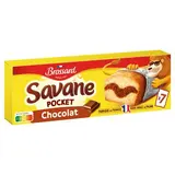 Savane Gâteaux marbré Pocket chocolat, 7 gâteaux - 210g