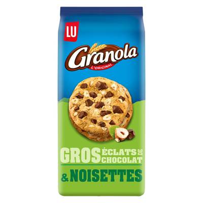 Granola Cookies éclats chocolat & noisettes, 184g