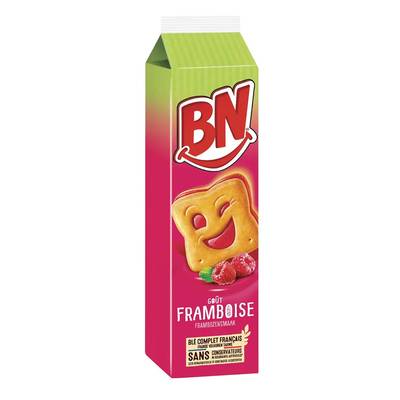 BN Biscuits fourrés à la framboise x16, 16 biscuits - 285g