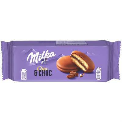 Milka Biscuit fondant Choc & Choc, 6 biscuits - 175g