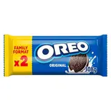 Oréo Biscuits cacaotés fourrés goût vanille classic, 28 biscuits - 2x154g