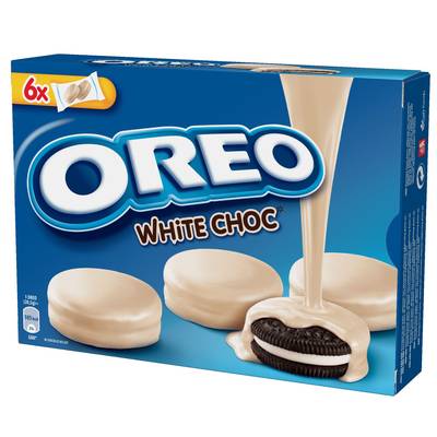 Oréo Biscuits enrobés de chocolat blanc, 6 étuis - 246g