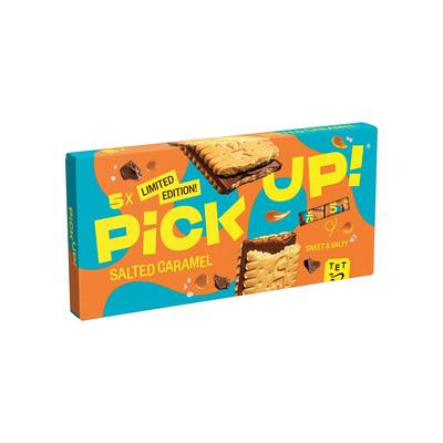Pick-Up Biscuits au Chocolat au Lait et Caramel Salé, 5 biscuits - 140g