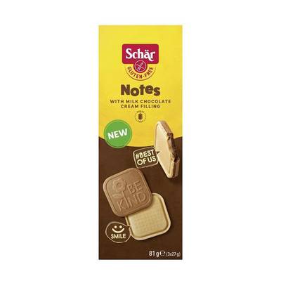 Schär Gaufrette Notes sans Gluten, 3x27g