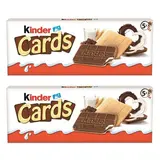 Kinder Biscuit Chocolat au lait Cards, Lot de 2x5 étuis - 128g