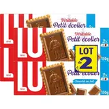 Lu Biscuit Petit Écolier Chocolat au Lait, Lot de 2x2x150g