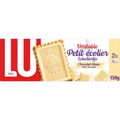 Lu Petit écolier Chocolat Blanc, 12 biscuits - 150g