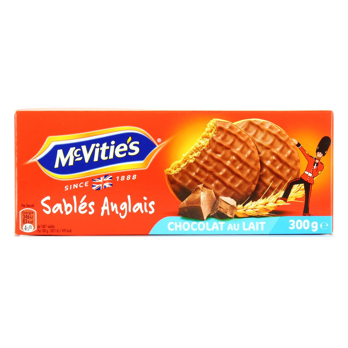 Mc Vitie's Sablés anglais chocolat au lait, 27 biscuits - 300g
