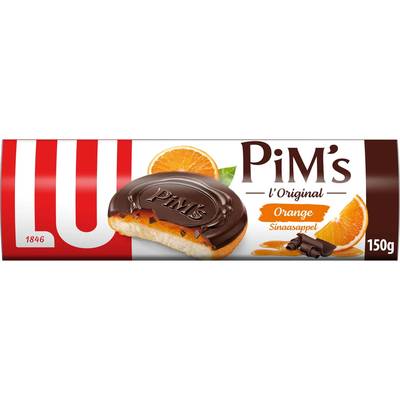 Pim's Biscuits génoises nappées à l'orange et au chocolat, 150g