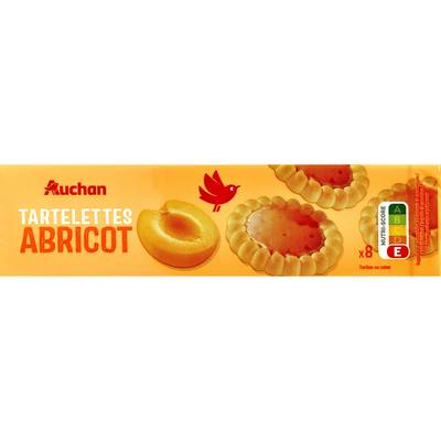 Auchan Tartelettes Ronde Abricot, 150g
