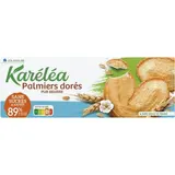 Karéléa Palmiers dorés Sans Sucres Ajoutés -89% de sucres en moins, 100g