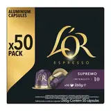 L'or Espresso Café Capsules supremo intensité 10 x50, 50 capsules