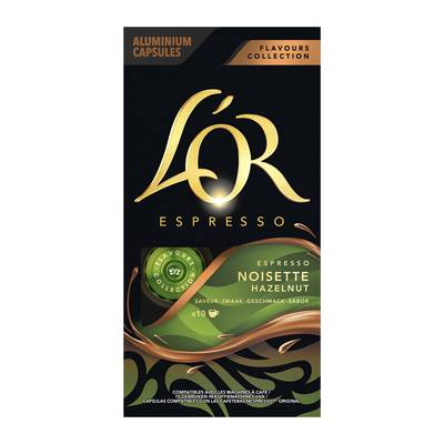 L'or Espresso Nespresso Saveur Noisette, 10 capsules