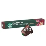 Starbucks by Nespresso Café Capsules Italian Style Roast Intensité 11 Compatible Nespresso, 10 capsules