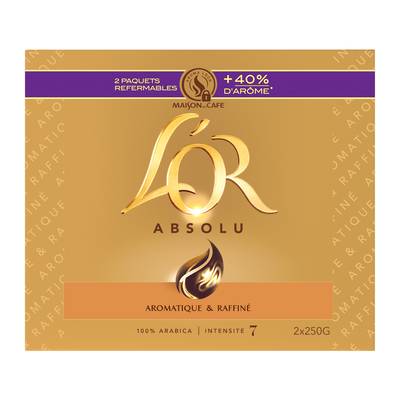 L'or Café Moulu Absolu, 2x250g