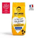 Café Joyeux Café en grain 100% arabica - Origine Éthiopie, 500g