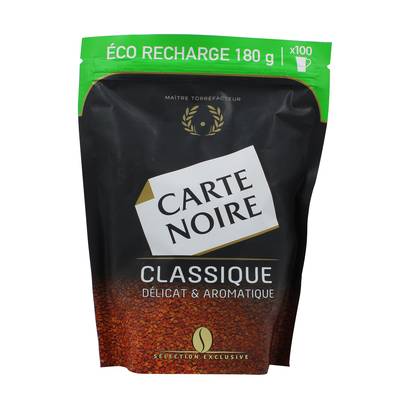 Carte Noire Café soluble classique éco-recharge, 144g