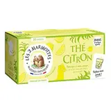 Les 2 Marmottes Thé noir et vert Citron, 30 sachets