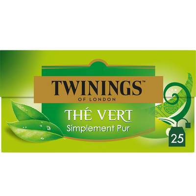 Twinings Thé vert Simplement Pur, 25 sachets