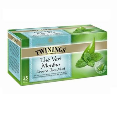 Twinings Thé vert à la menthe, 25 sachets