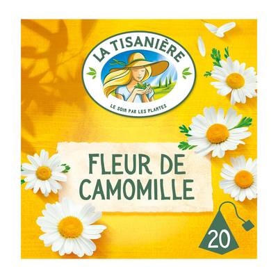 La Tisanière Infusion fleur de camomille, 20 sachets