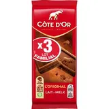 Côte d'Or Tablette de chocolat au lait L'Original, 3x100g