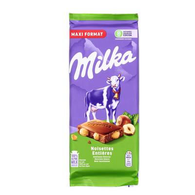 Milka Chocolat au Lait Noisettes entières, 200g