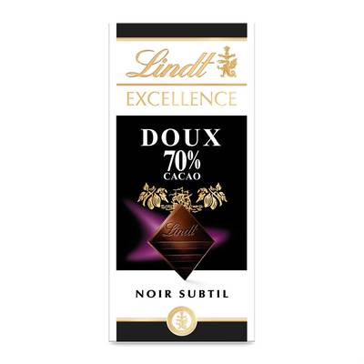 Lindt Excellence Noir 70% doux, 100g