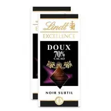 Lindt Excellence Noir 70% doux, Lot de 2x100g