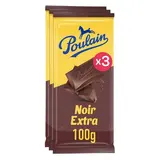 Poulain Tablette de chocolat noir extra, 3x100g